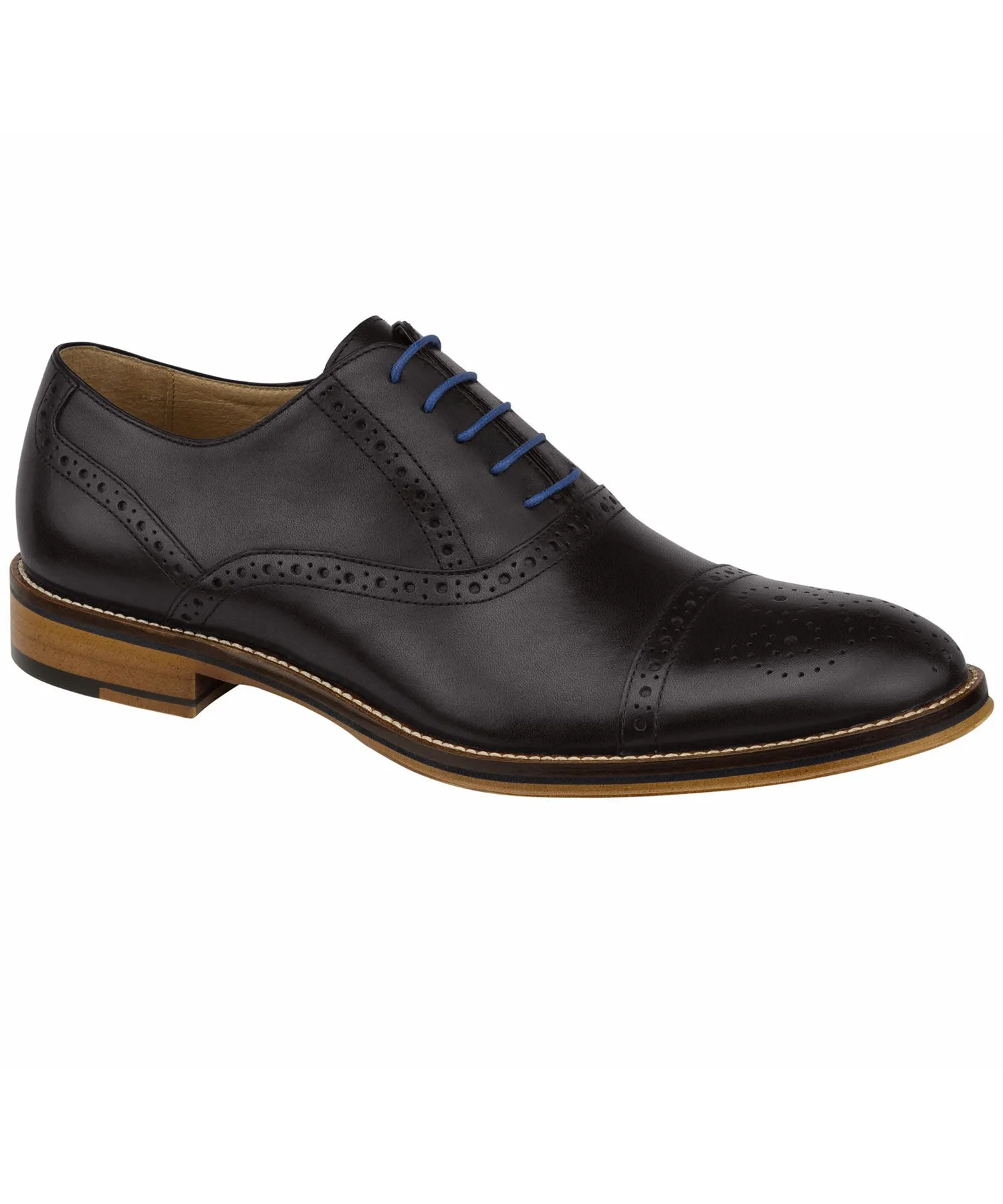 Johnston & Murphy Conard Cap Toe - Black