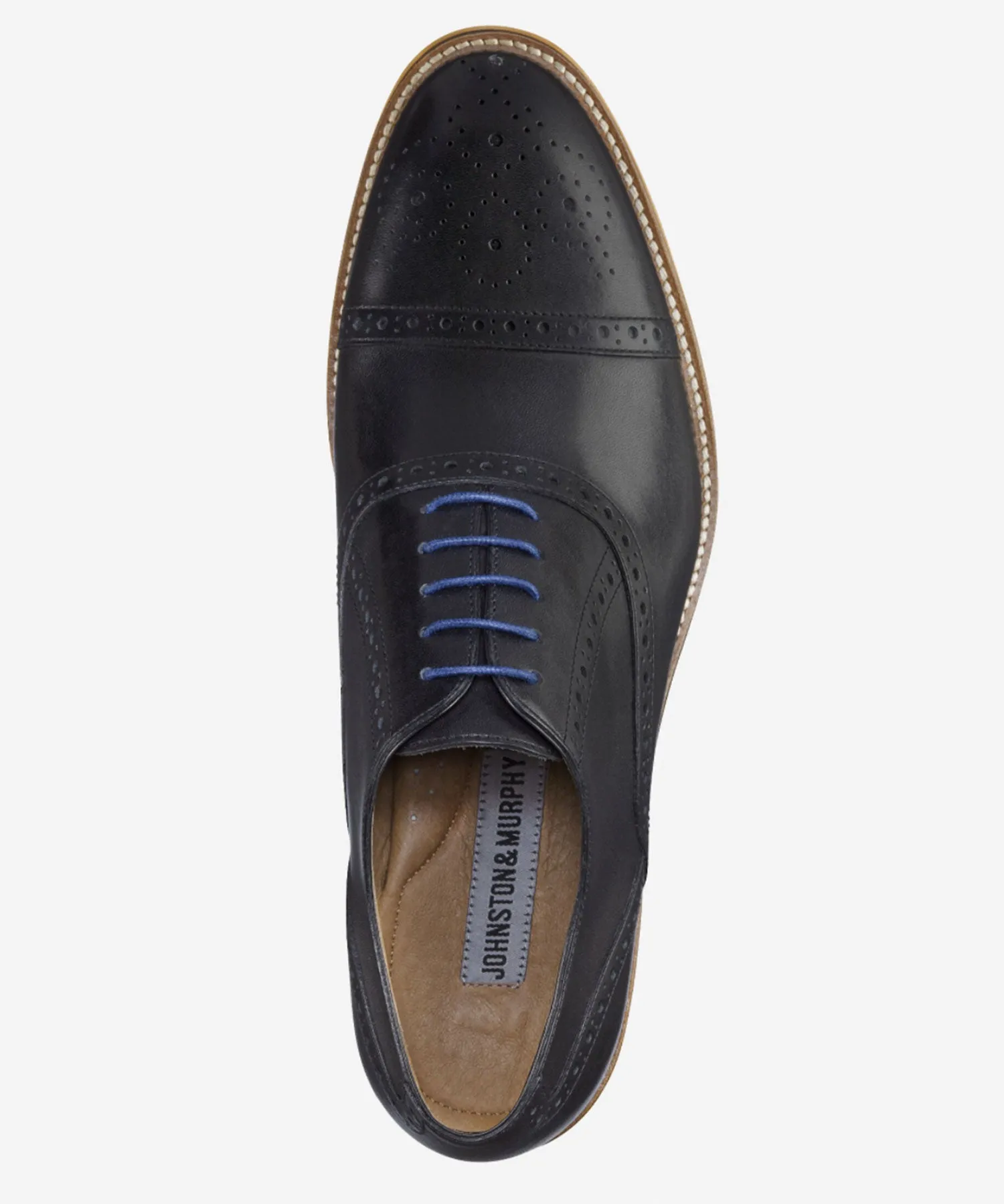 Johnston & Murphy Conard Cap Toe - Black