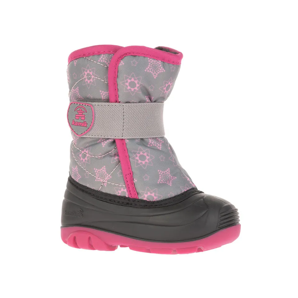 Kamik Toddler's Snobug 4 Boot Gray/Fuscia