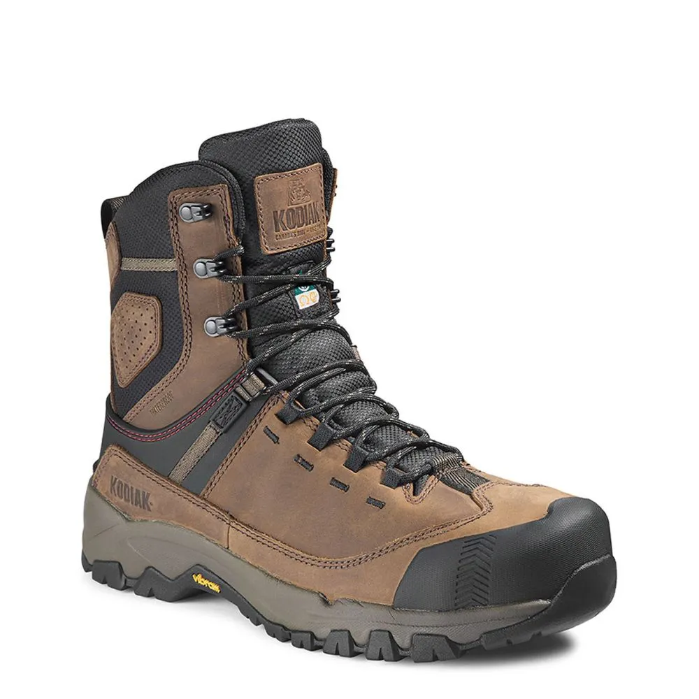 Kodiak Quest Bound Men's 8 Inch Waterproof Composite Toe Work Boot KD0A4THHBRN - Brown