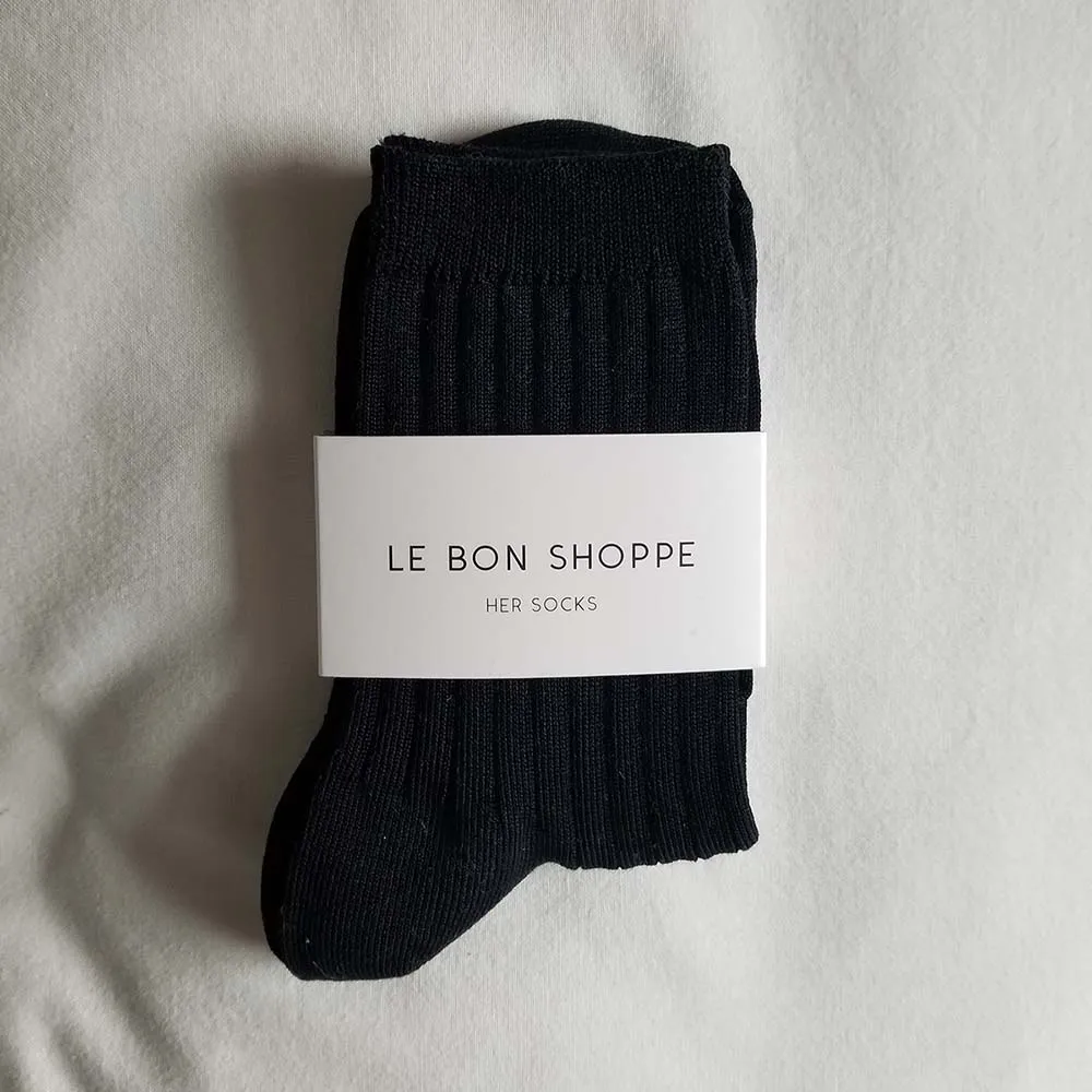 Le Bon Shoppe Her Socks Black