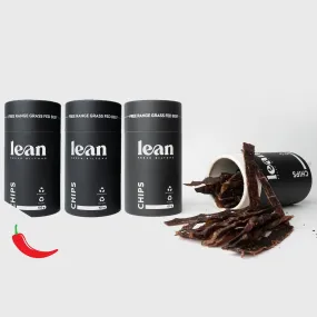 Lean - Chilli Biltong Chips Box 400g