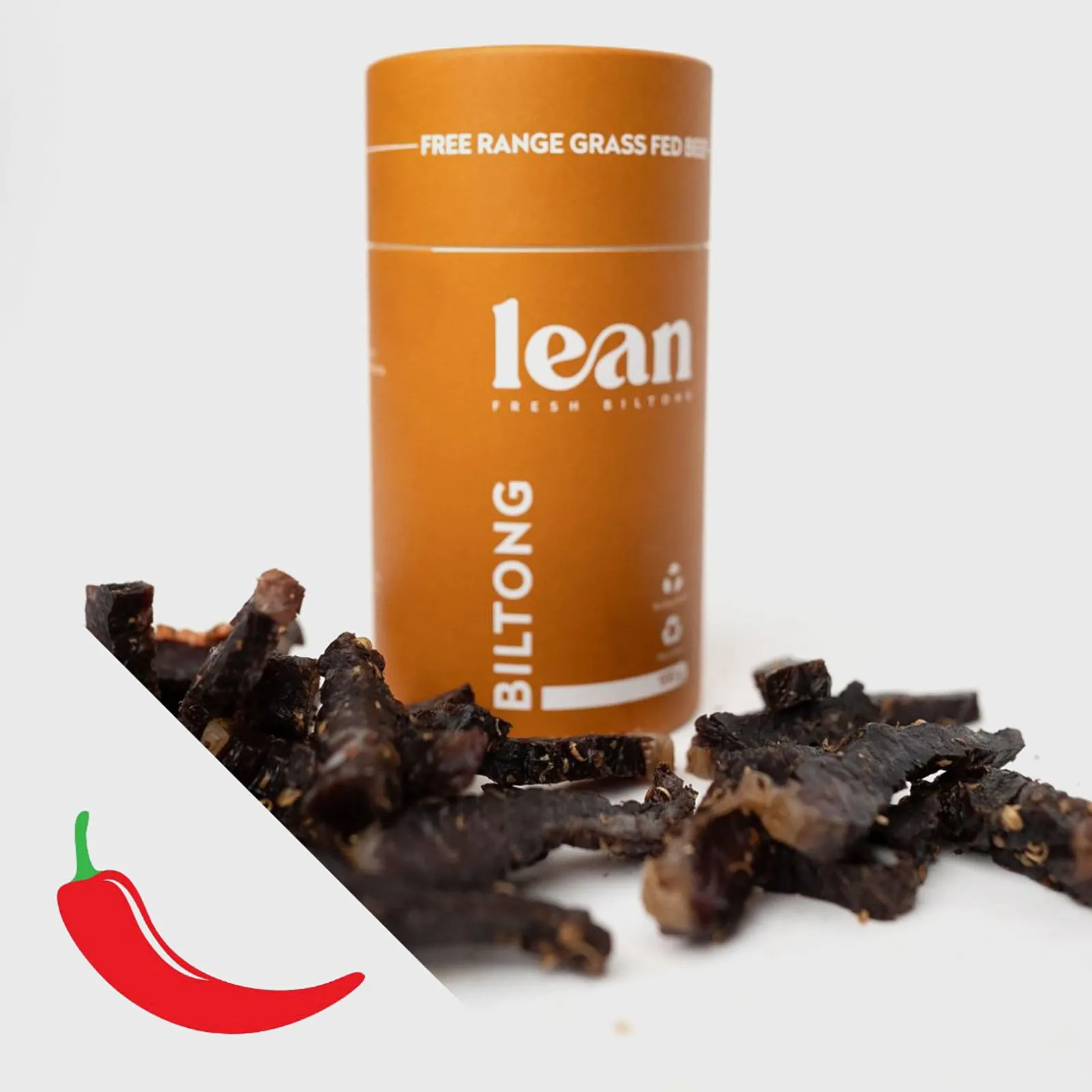 Lean - Sliced Chilli Biltong Tube 100g