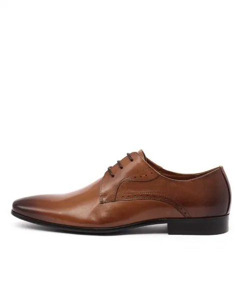 Lucca Plain Toe Derby - Tan