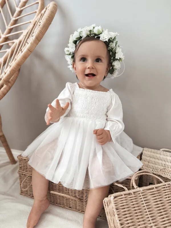 Maeve Baby Girls Shirred Dress