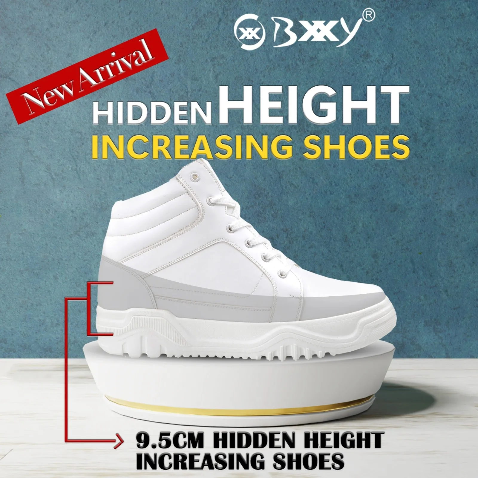 Men's 3.74 (9.5CM) Inches Hidden Height Increasing Shoes