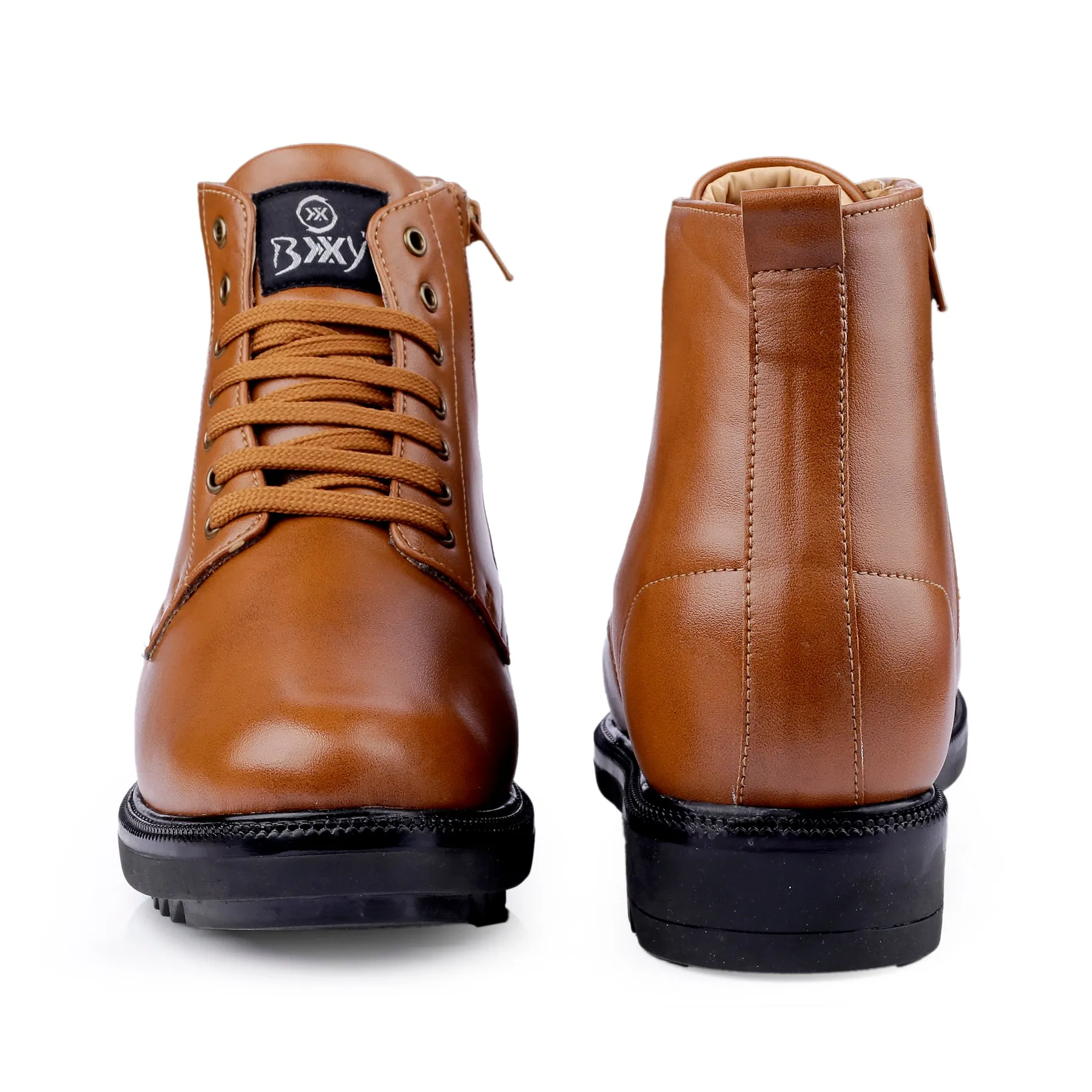 Men's 4 Inch Hidden Height Increasing Elevator Boots