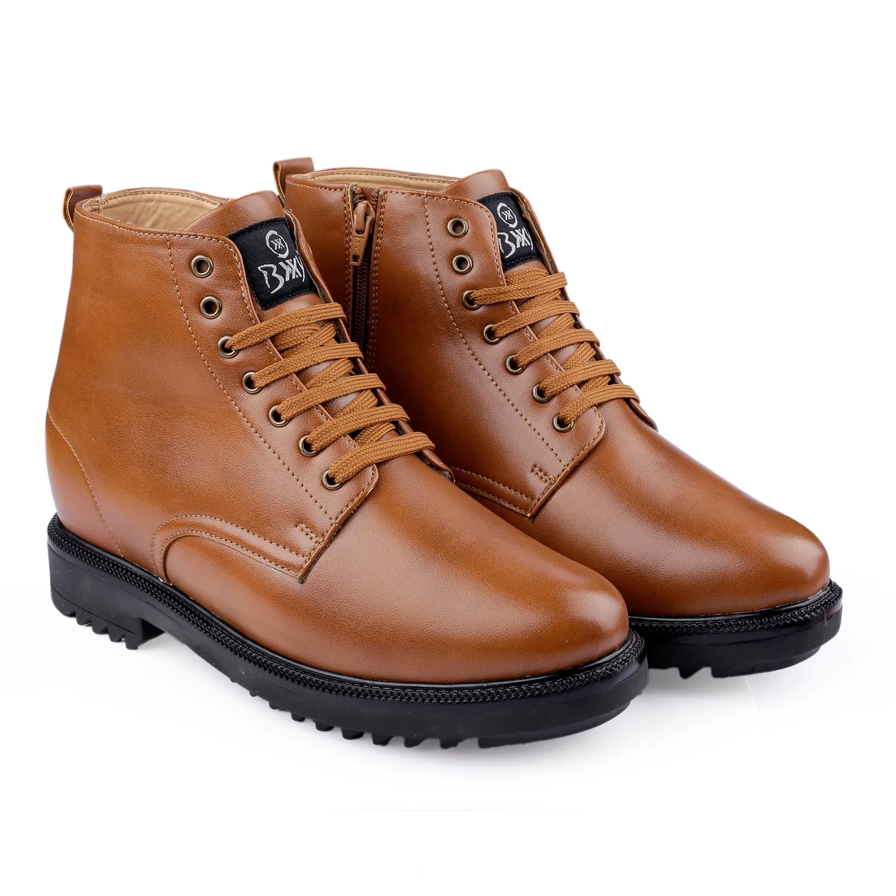 Men's 4 Inch Hidden Height Increasing Elevator Boots