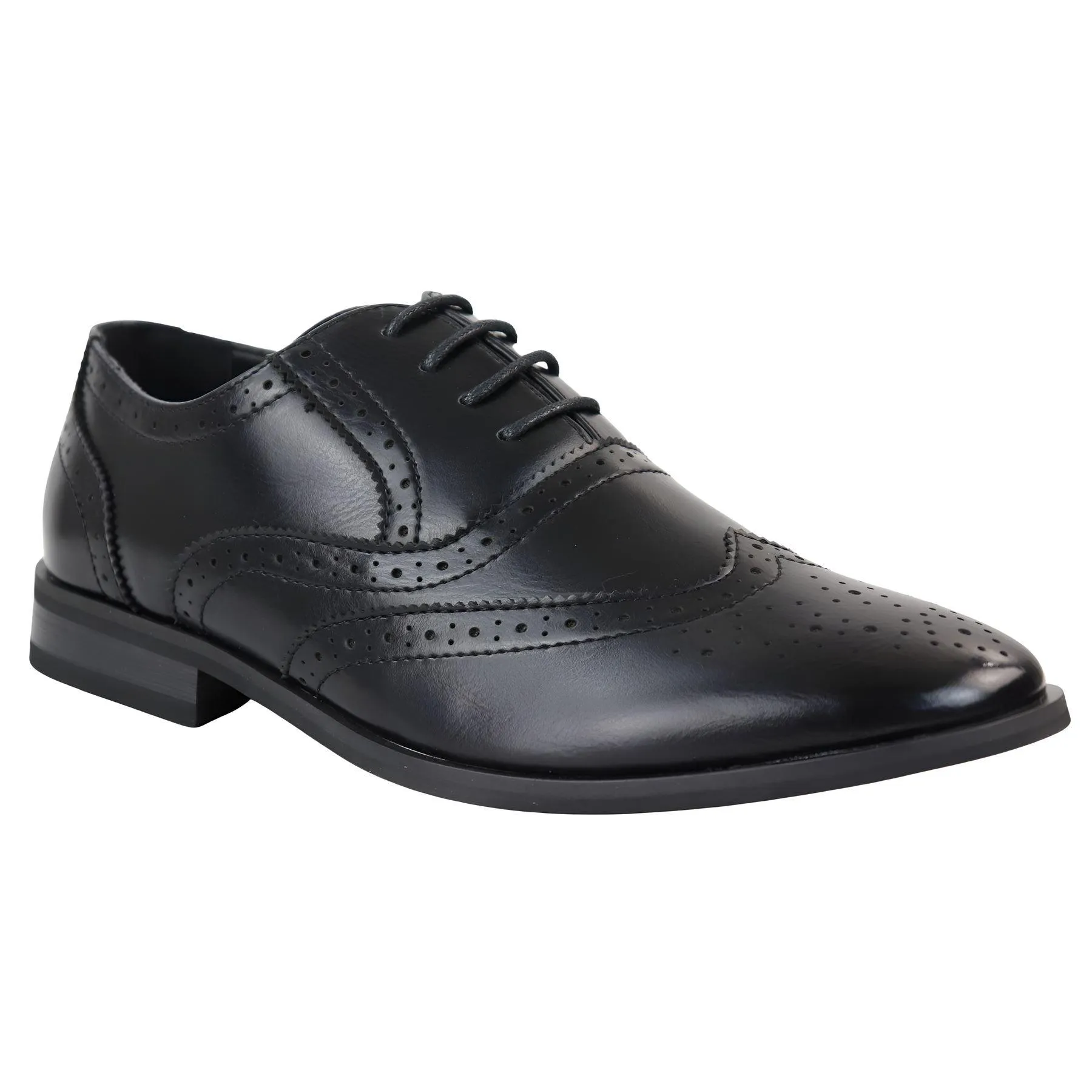 Men's Black Oxfords Shoes Brogues Derbys Formal Dress Shoe