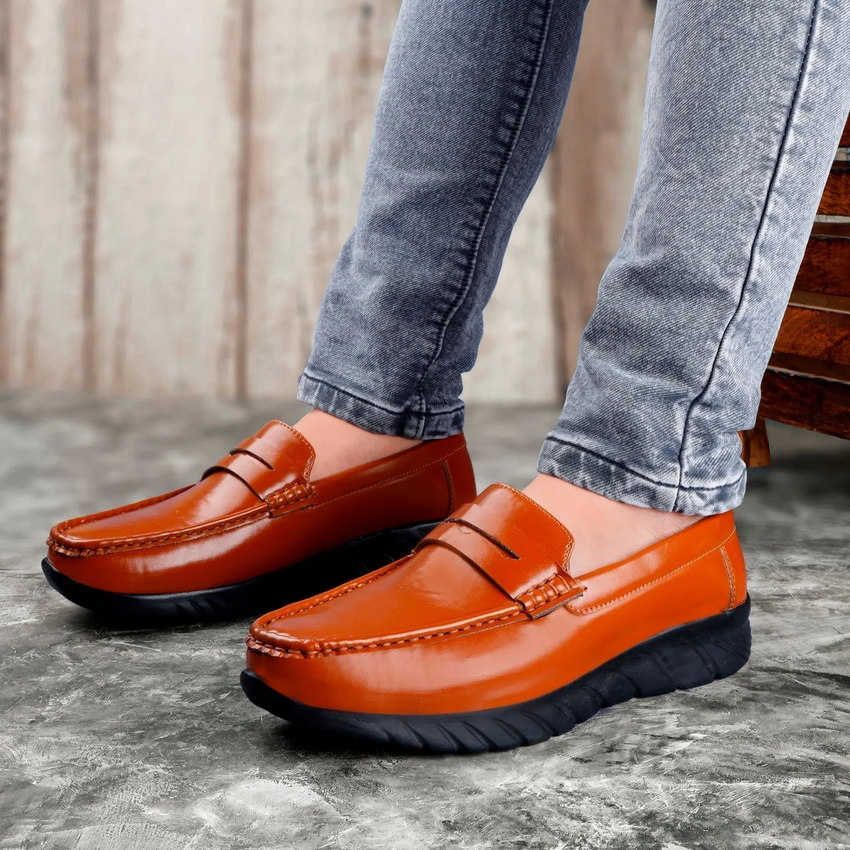 Men's High-end Fashionable Casual Slip-On Loafers Shoes