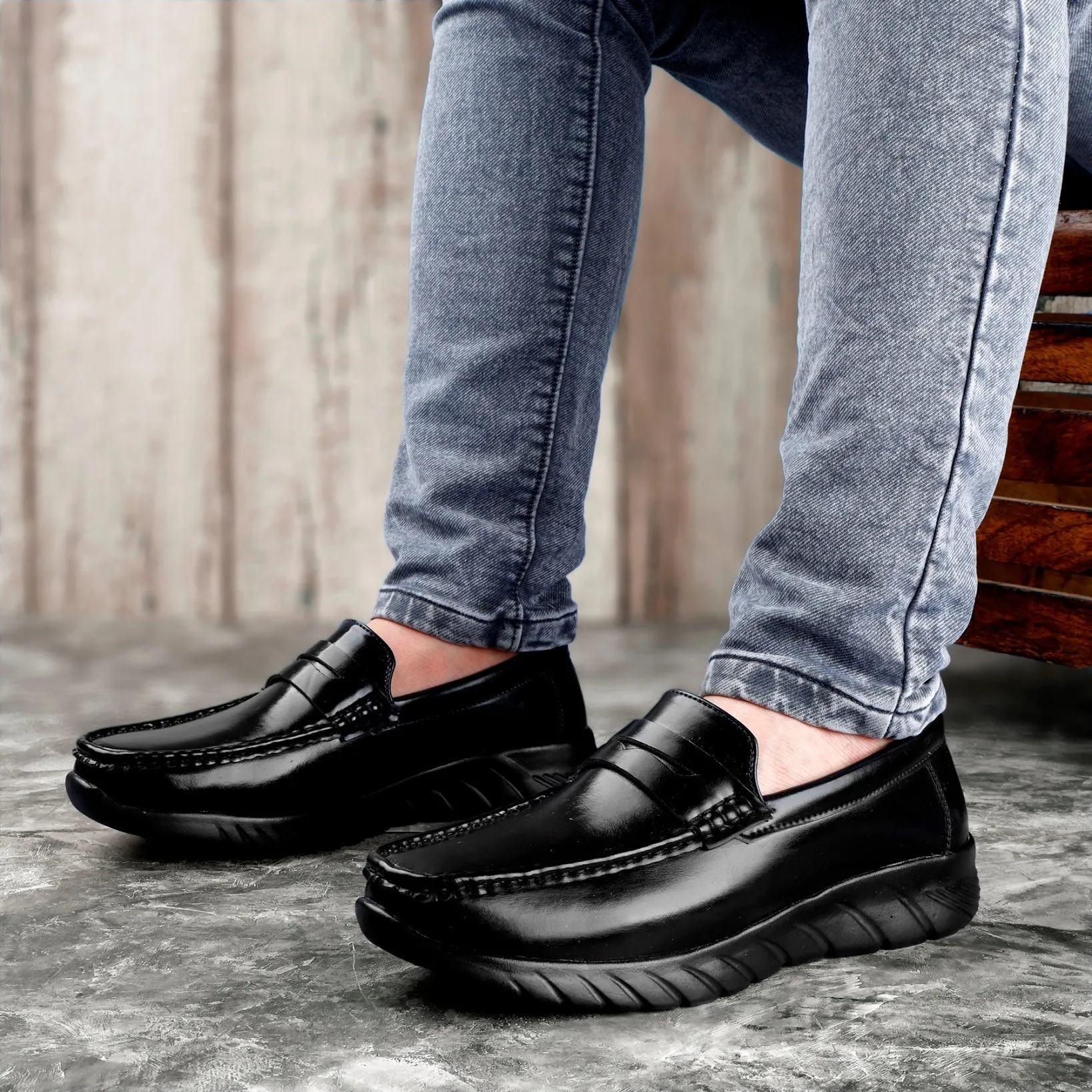 Men's High-end Fashionable Casual Slip-On Loafers Shoes