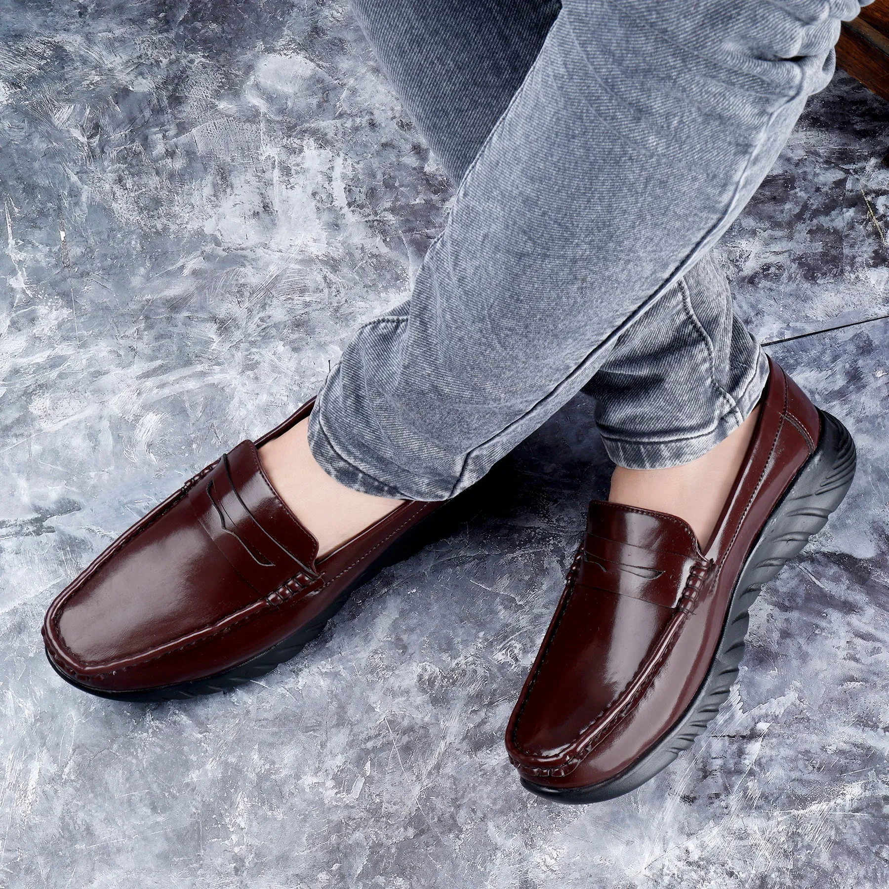 Men's High-end Fashionable Casual Slip-On Loafers Shoes