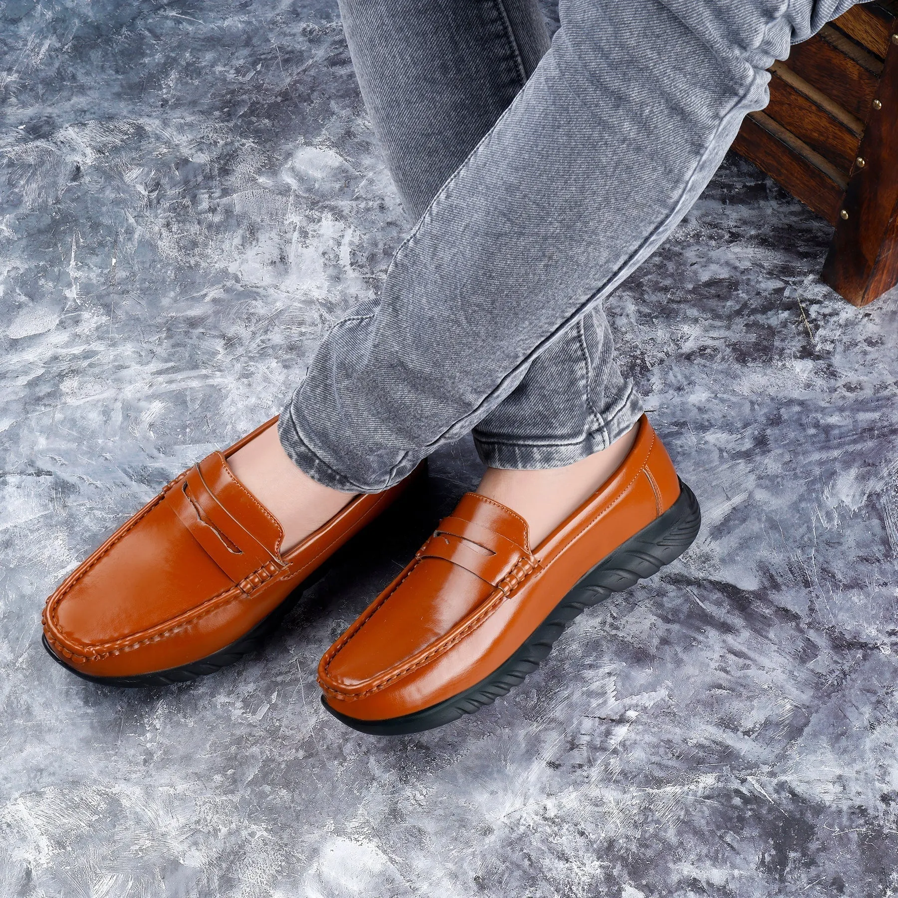 Men's High-end Fashionable Casual Slip-On Loafers Shoes