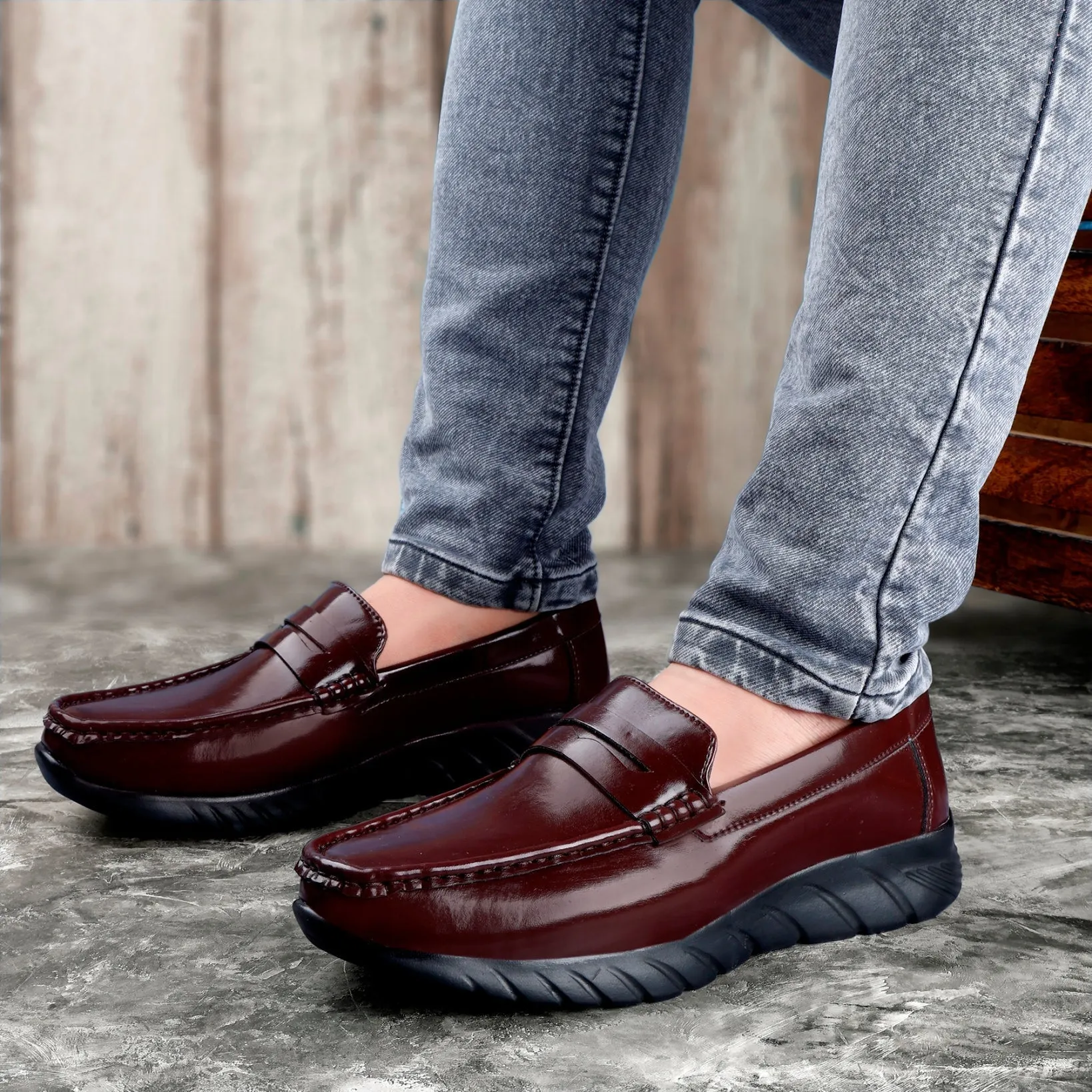 Men's High-end Fashionable Casual Slip-On Loafers Shoes