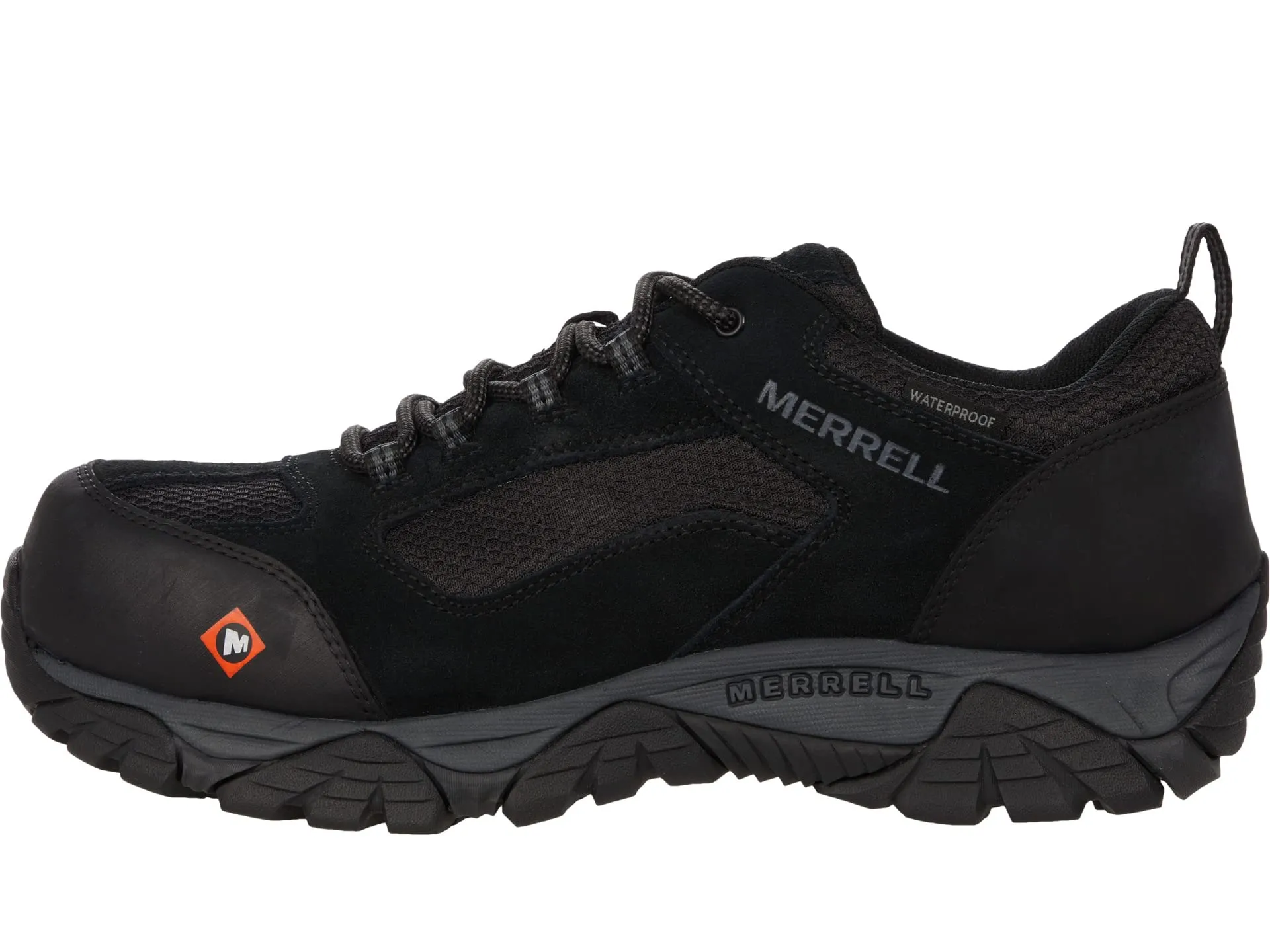 Merrell Work Moab Onset Waterproof Composite Toe Sneakers, Black