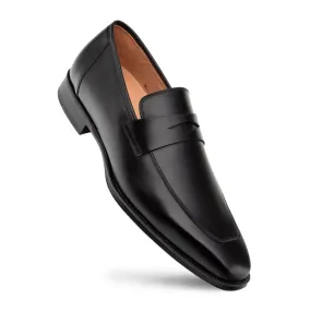 Mezlan Avenue Rubber Sole Penny Black Men’s Loafer Shoes