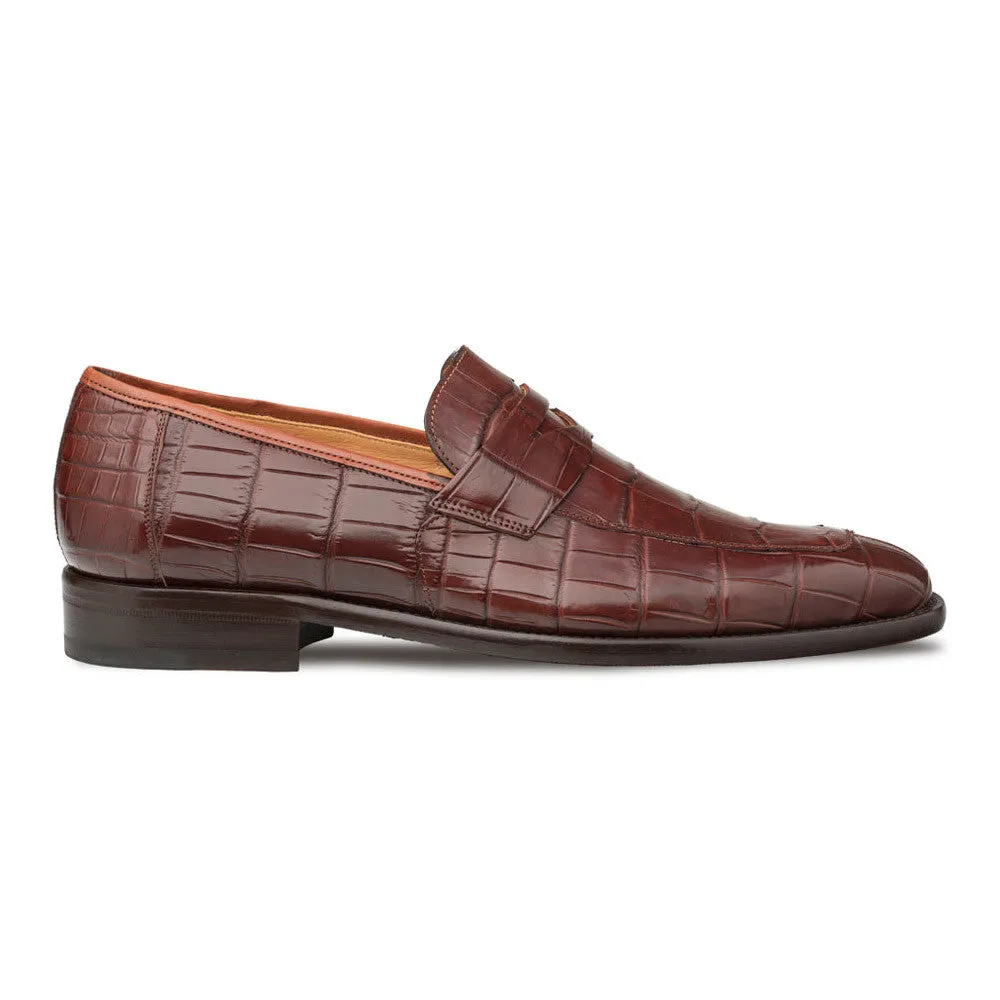 Mezlan Men's Sport Piccolo Genuine American Alligator Penny Loafer