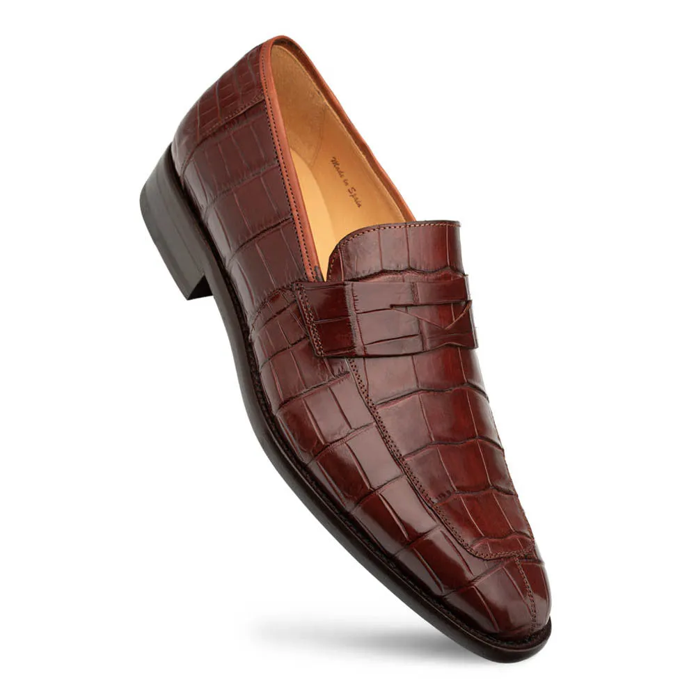 Mezlan Men's Sport Piccolo Genuine American Alligator Penny Loafer