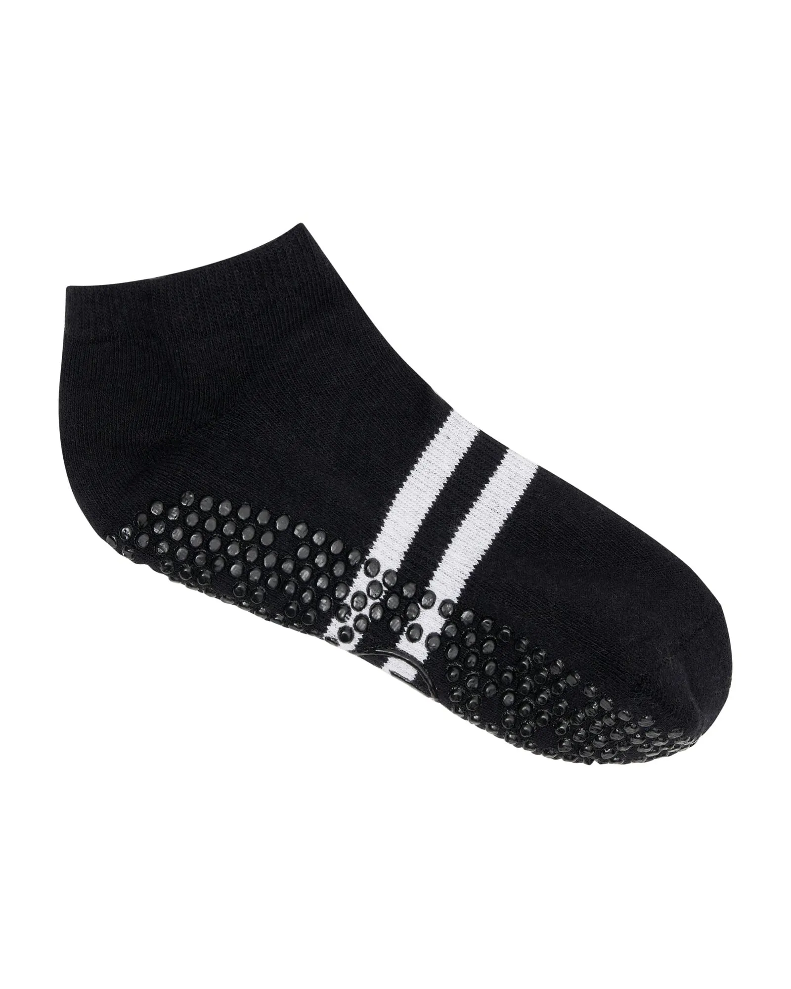 Move Active Classic Low Rise Grip Socks - Sporty Stripe Black