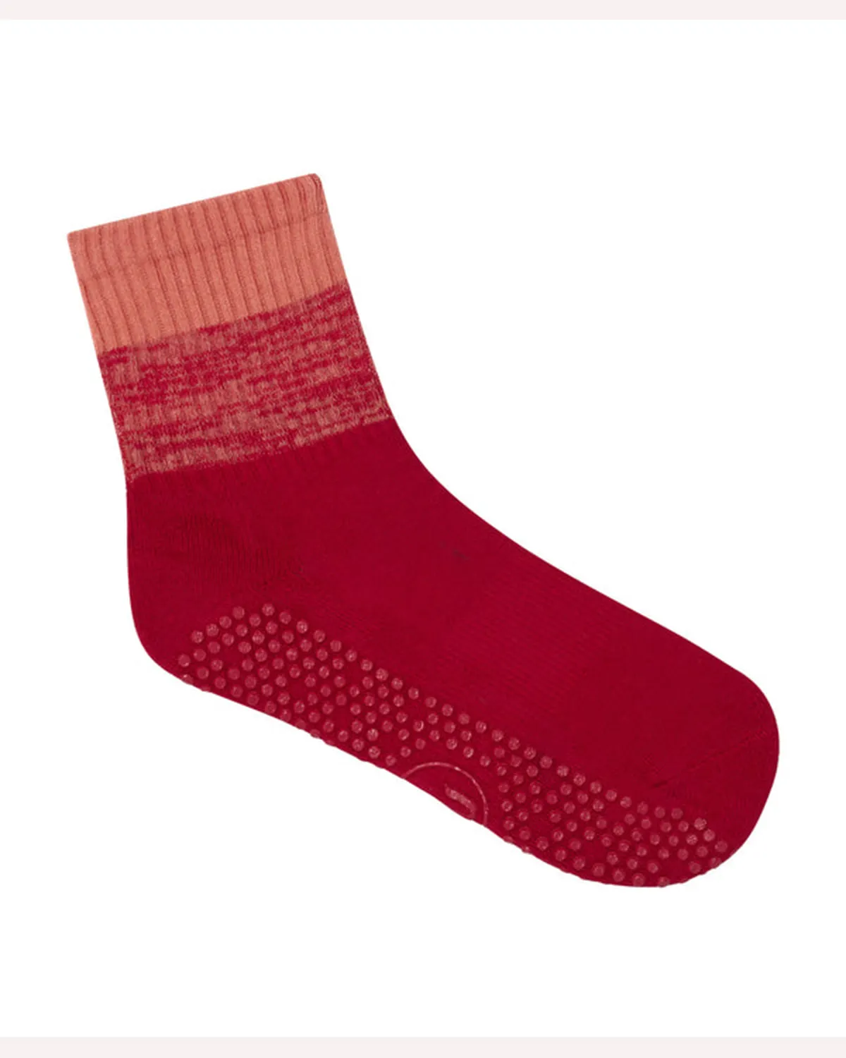 Move Active Crew Non Slip Grip Socks - Fade Banksia