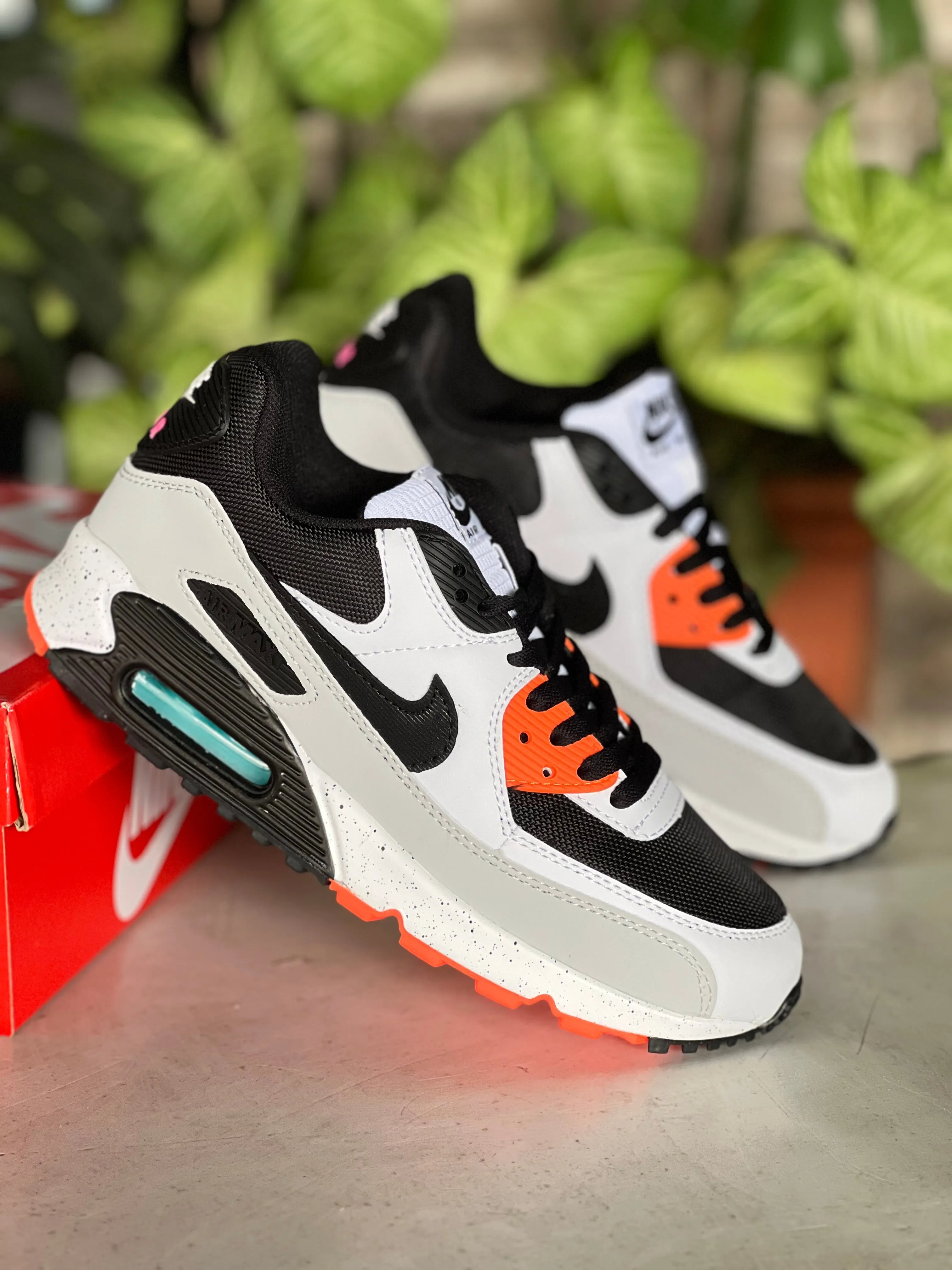 Nike AirMax90 Aquamarine- White/Orange