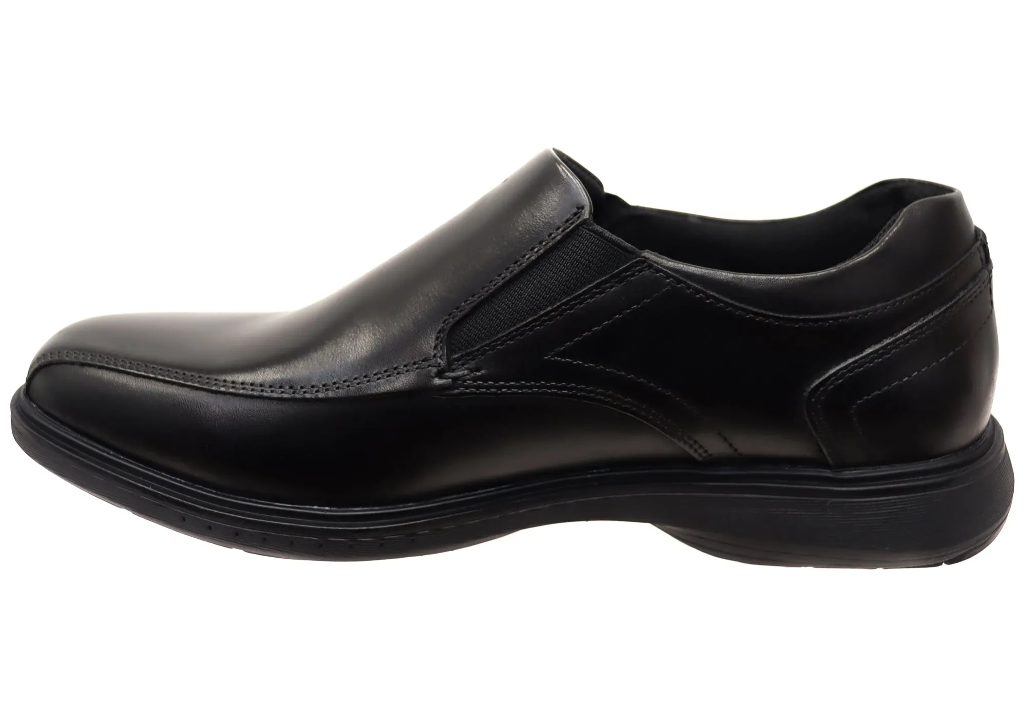 Nunn Bush By Florsheim Mens Kore Pro Slip EE Extra Wide Leather Shoes