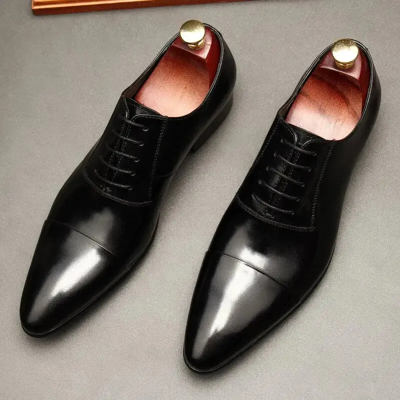 ONELY's Red bottom Leather Oxfords