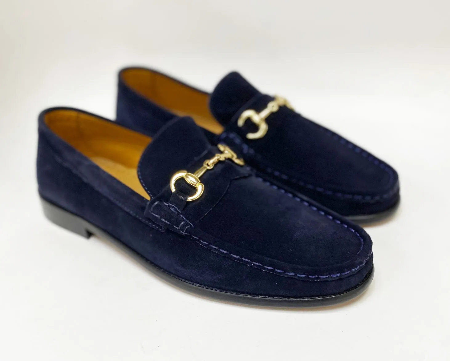 Pelle Suede Loafer Navy