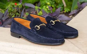 Pelle Suede Loafer Navy