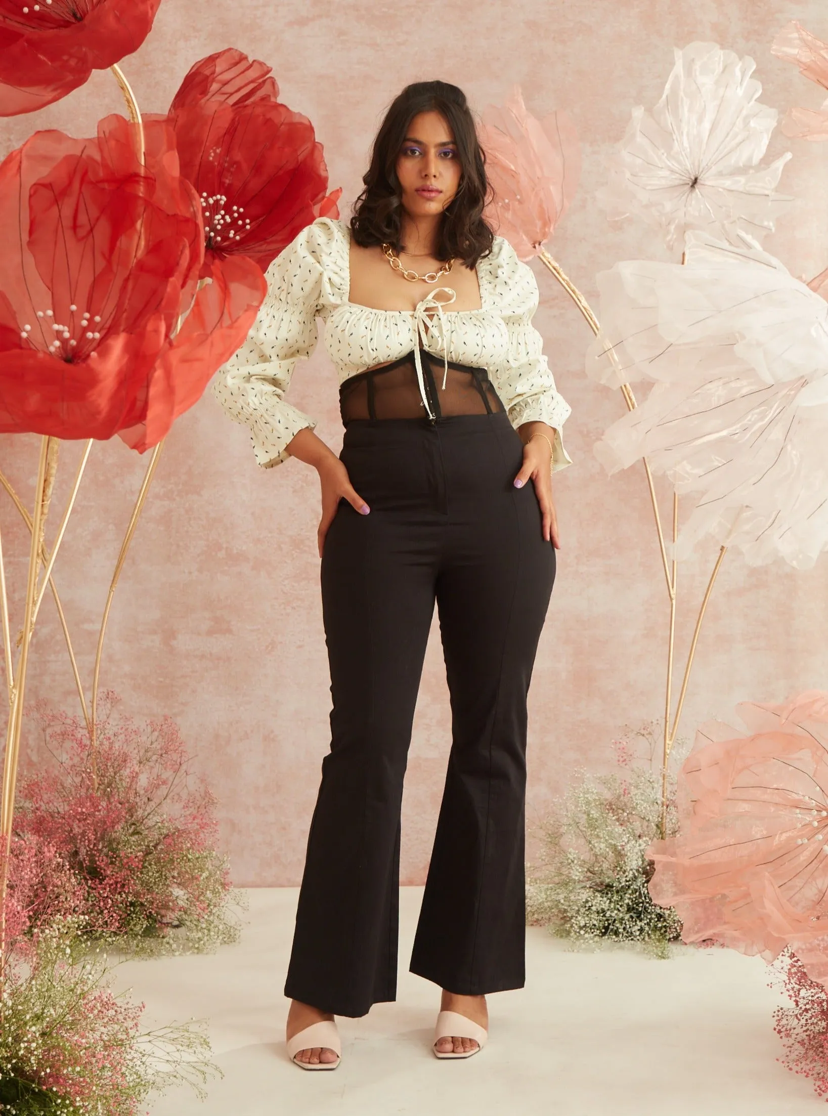 Percy High-Waist Corset Pants