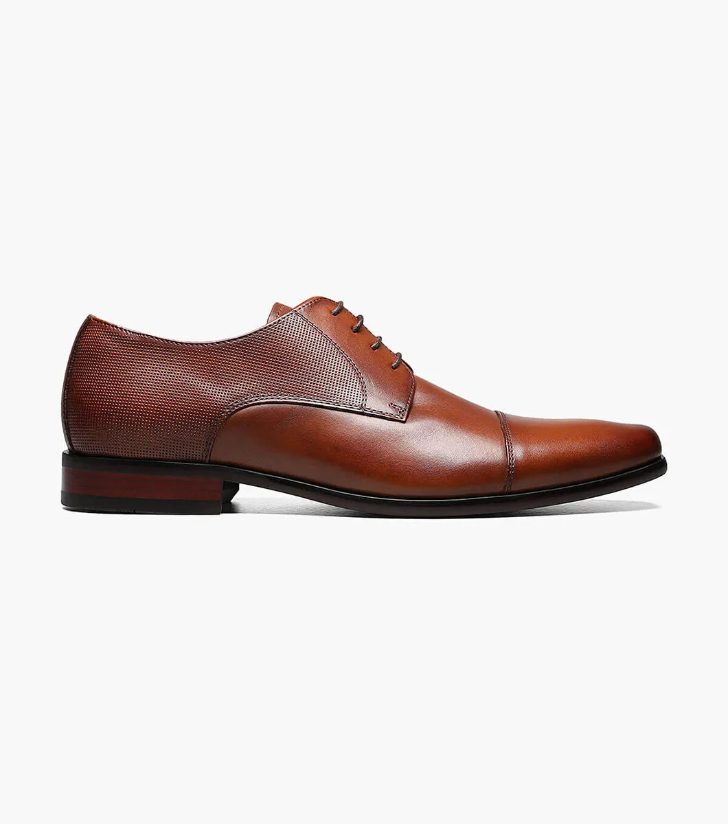 Postino Cap Toe Oxford, Cognac