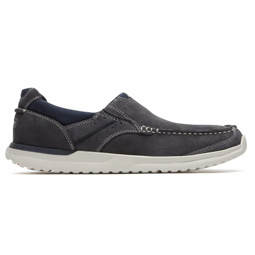 Rockport Men LANGDON SLIP ON STEEL BLUE