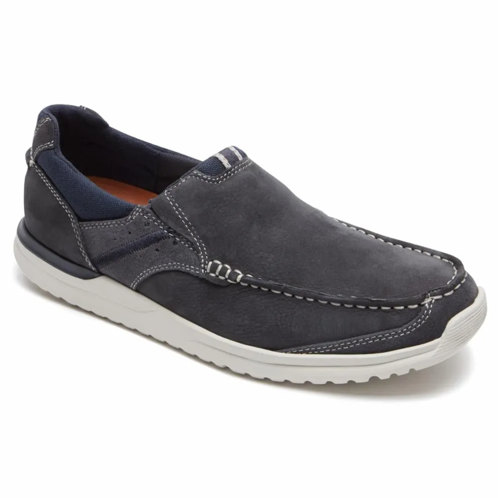 Rockport Men LANGDON SLIP ON STEEL BLUE