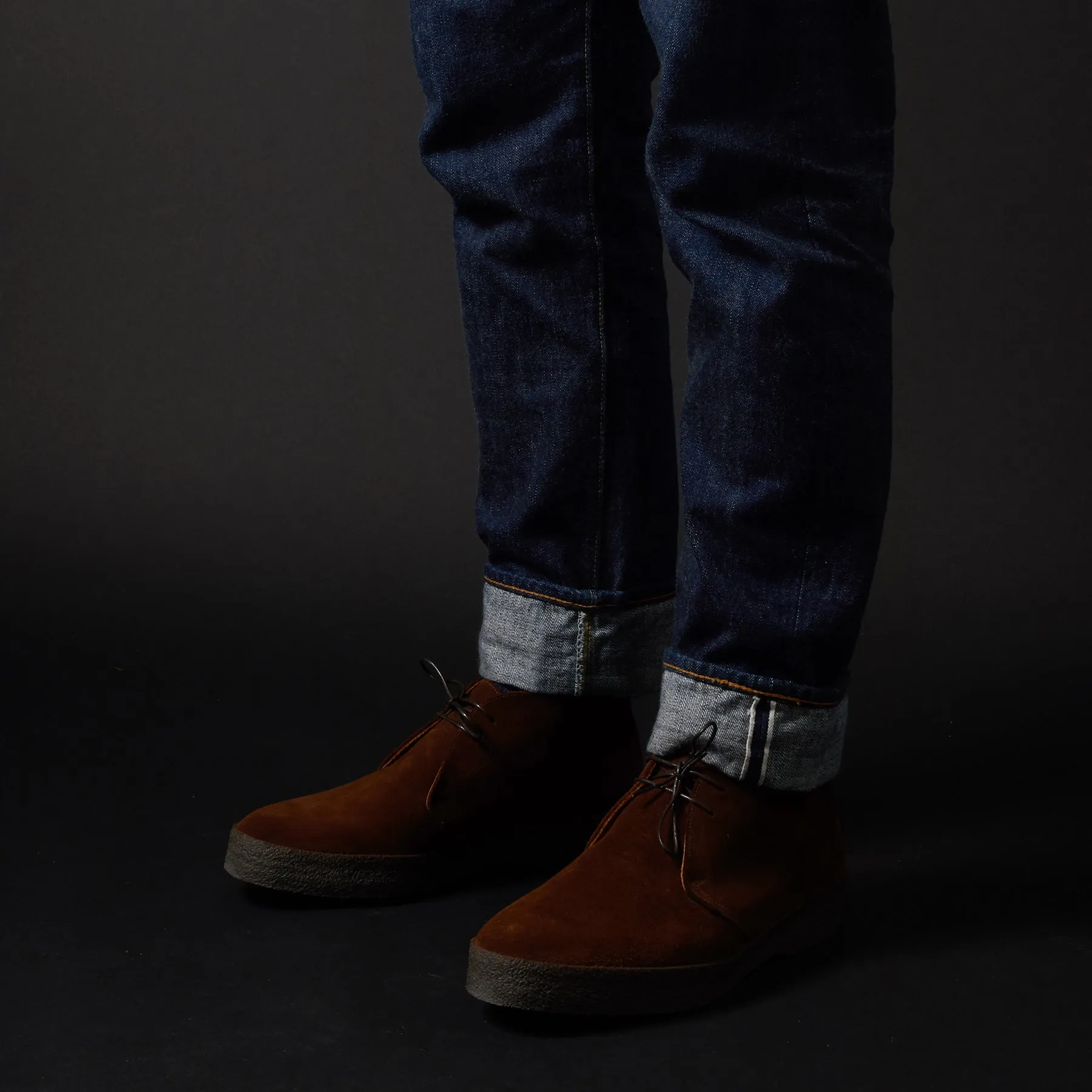 Sanders Hi-Top Suede Chukka Boot in Polo Snuff