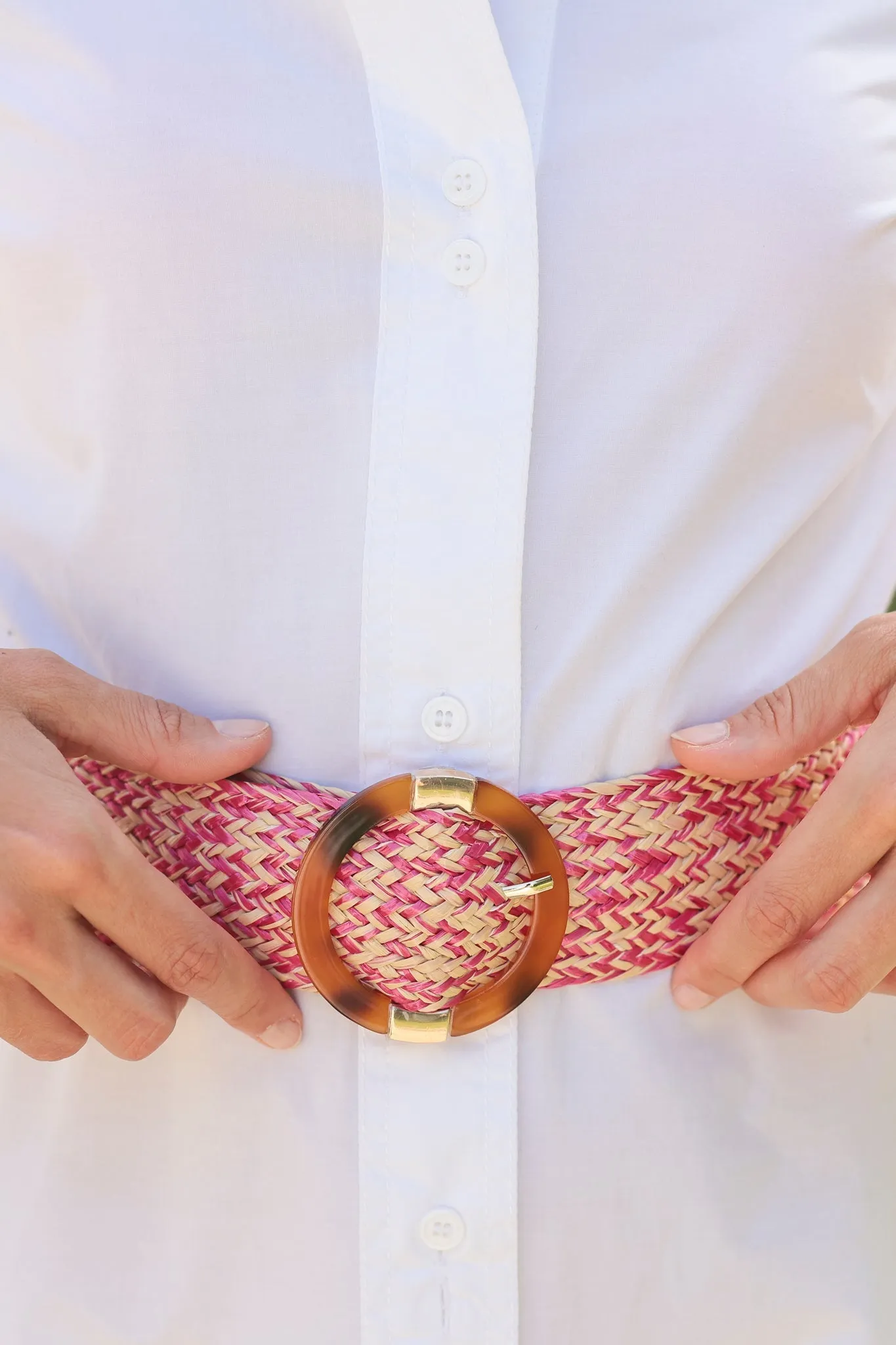 Shiraleah Camille Belt, Pink - FINAL SALE ONLY