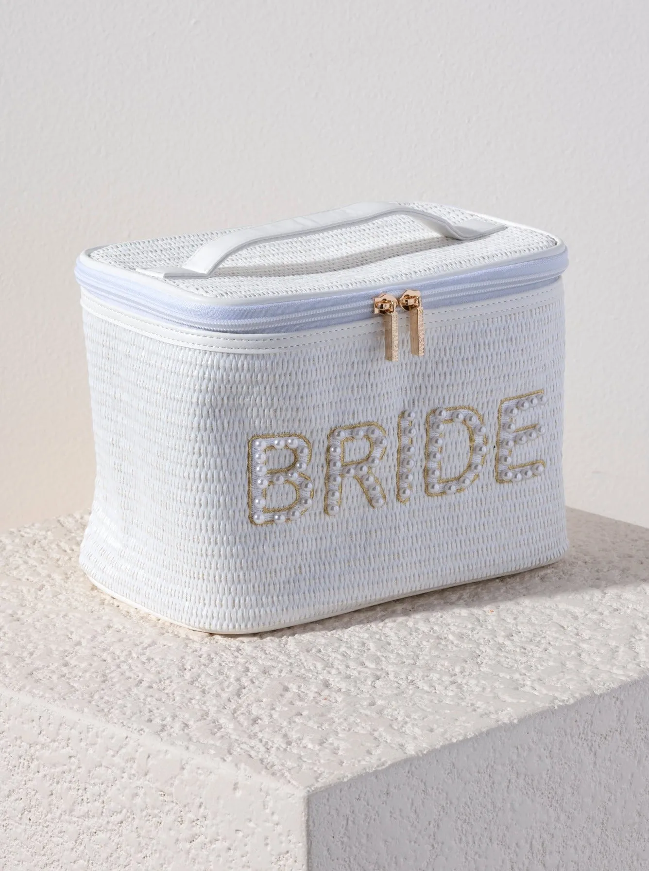 Shiraleah "Bride" Cosmetic Case, White