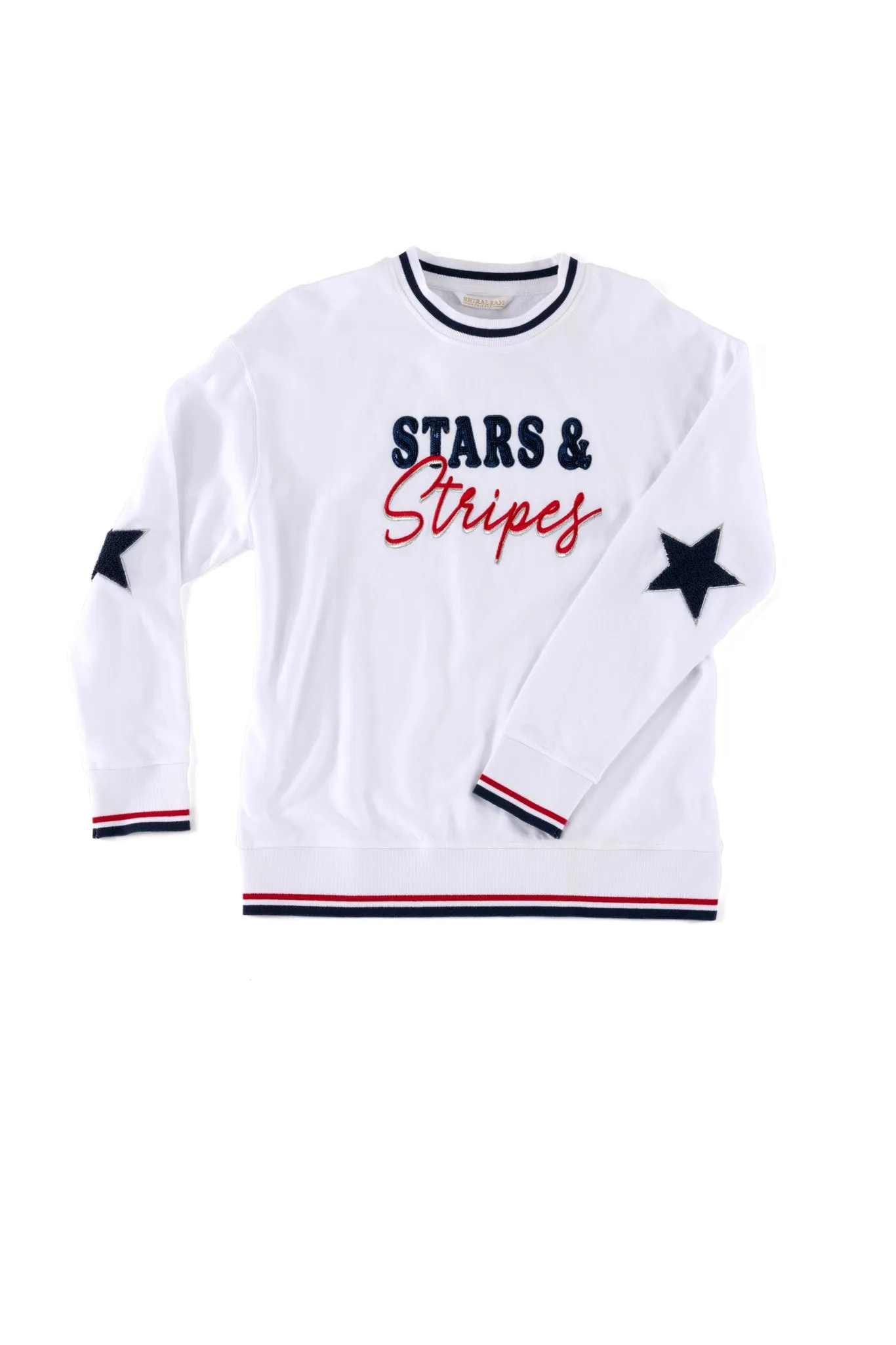 Shiraleah "Stars & Stripes" Sweatshirt, White