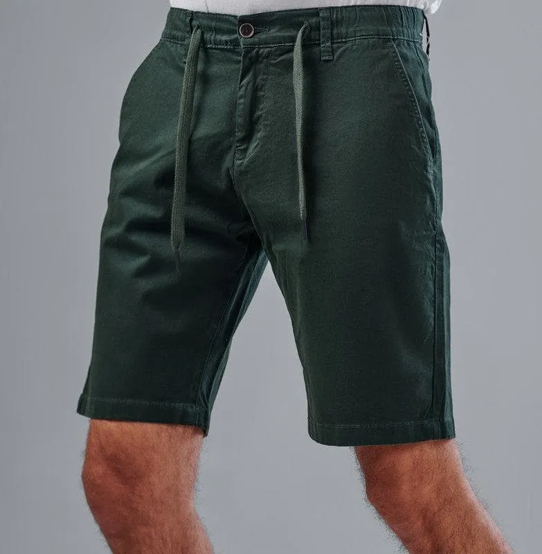 SLIM-FIT CHINO SHORTS - OLIVE