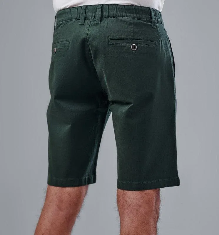 SLIM-FIT CHINO SHORTS - OLIVE