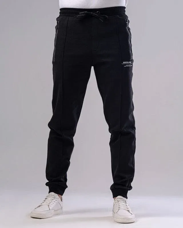 SLIM FIT JOGGERS - BLACK