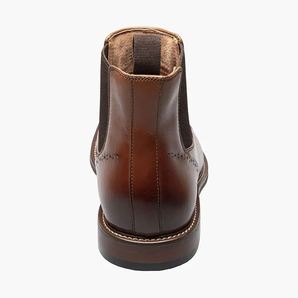 Stacy Adams Maury Cognac Cap Toe Chelsea Boot