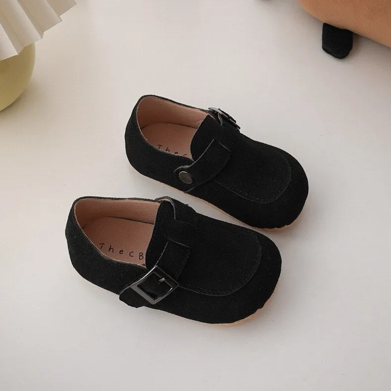 Suede Buckle Loafers for Boys - Slip On Style