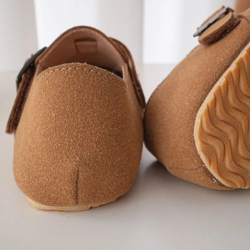 Suede Buckle Loafers for Boys - Slip On Style