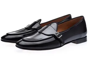 TANGERINE 15.1 BRUSHED BLACK BELGIAN LOAFERS