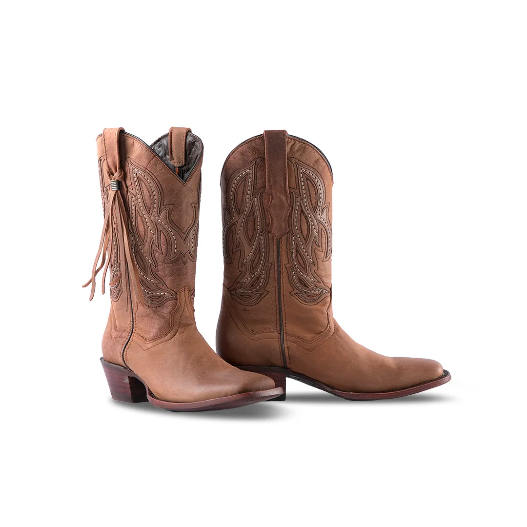 Texas Country Womens Western Boot MatDoog Tabaco E701