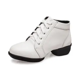 Women's Leatherette Heels Jazz With Lace-up Dance Shoes